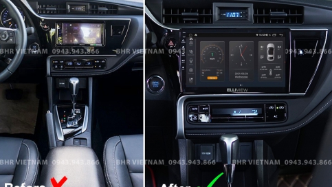 Màn hình DVD Android liền camera 360 xe Toyota Altis 2018 - nay | Elliview S4 Deluxe 